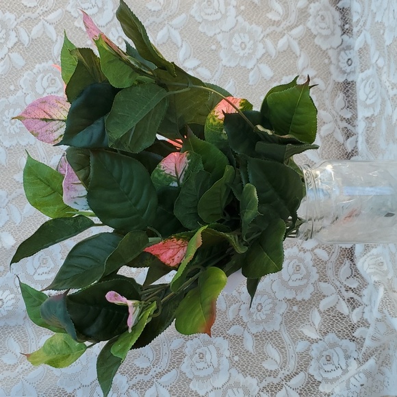 Home Interiors NEW Pink tip green bush 16" high Faux Floral Arrangements - Picture 6 of 7